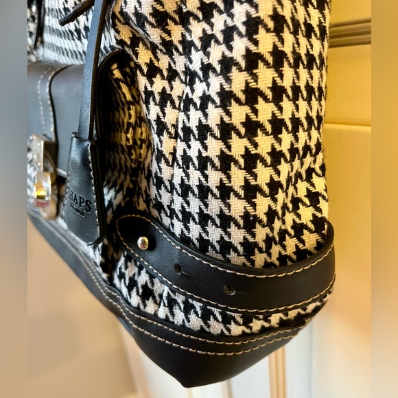 EUC Chaps Abbey Houndstooth black shopper bag. - Picture 4 of 13